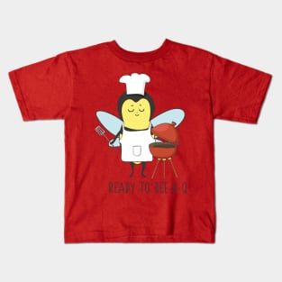 Ready to Bee-B-Q, Funny BBQ Bee Kids T-Shirt